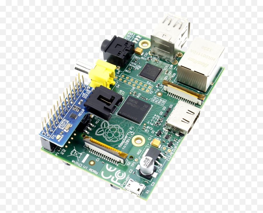 I2c Shield For Raspberry Pi With Inward Facing Port - Storencdio Raspberry Pi 1 Png,Raspberry Pi Png