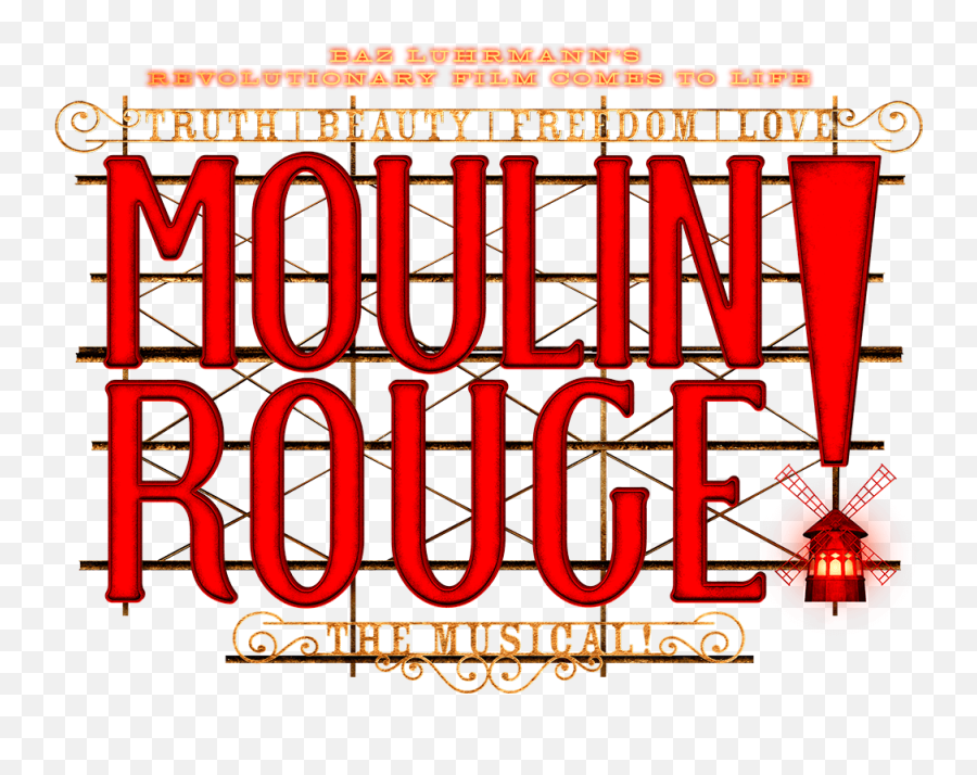 Jku0027s Theatrescene Broadway Heat The Moulin Rouge Round - Moulin Rouge Broadway Logo Png,American Idiot Logo
