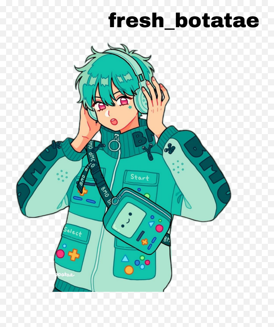 Aesthetic Anime Boy Bmo Sticker By Rita - Bmo Adventure Time Anime Png,Bmo Png