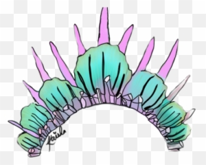 Download Crown Clipart Basketball - Mermaid Crown Png,Crown Clipart Png