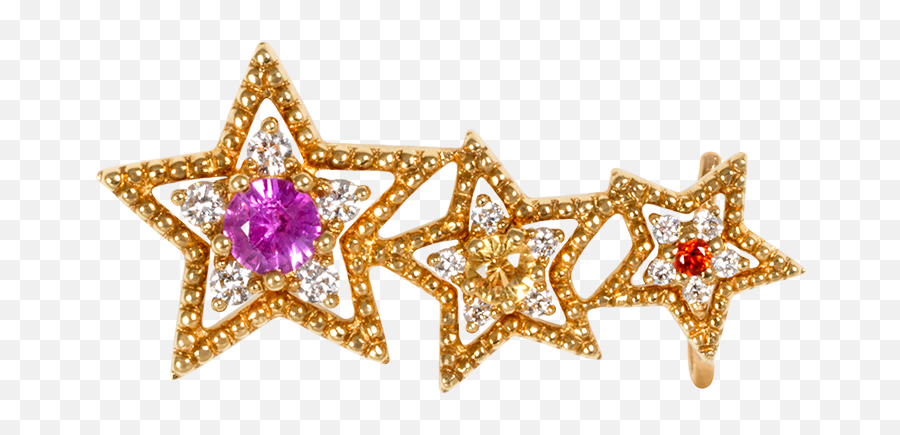 Pink Star Earring - Decorative Png,Pink Star Png