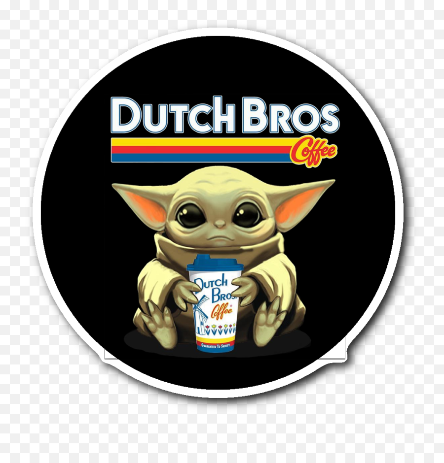Baby Yoda Drink Dutch Bros Coffee - Dutch Bros Png,Dutch Bros Logo
