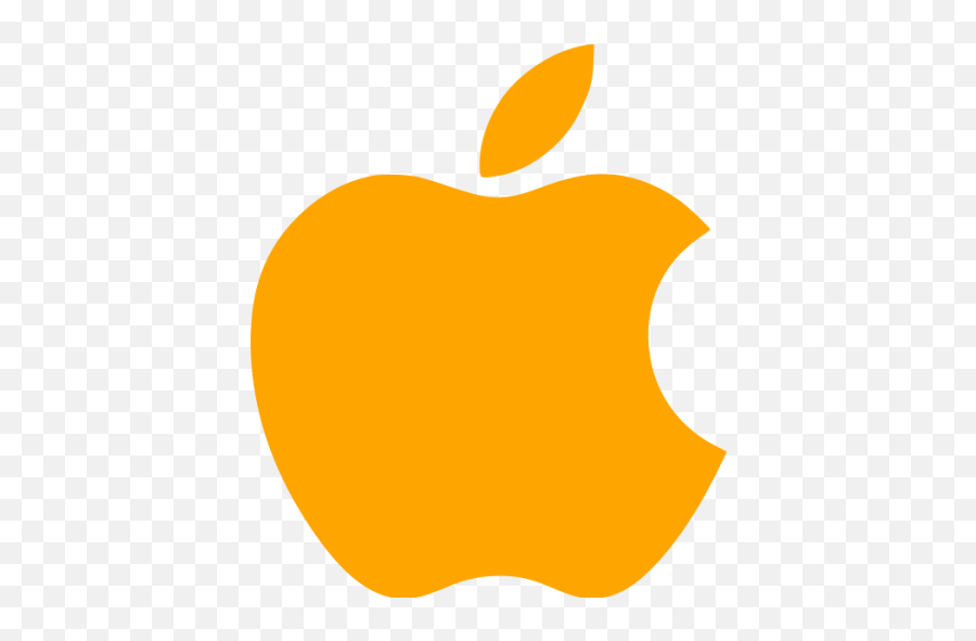 Orange Mac Os Icon - Orange Apple Logo Png,Icon Macintosh