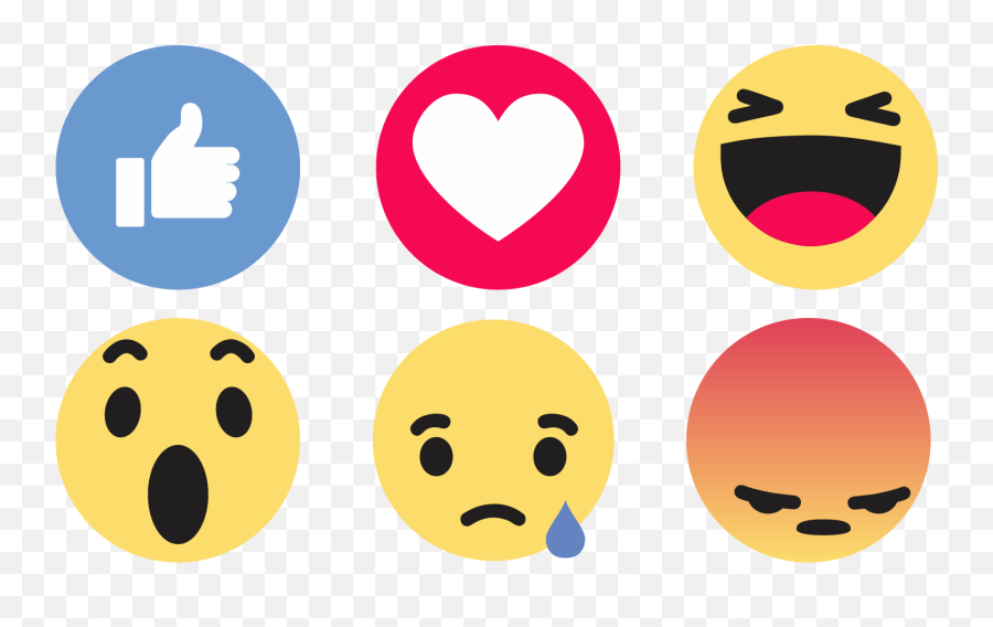 Facebook Like Reactions Icons Download Vector - Facebook Like Icons Png,Hand Drawn Social Icon App