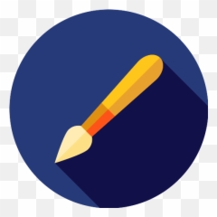 Paint Brush Png Icon 116 - Repo Free Icons Circle Png File