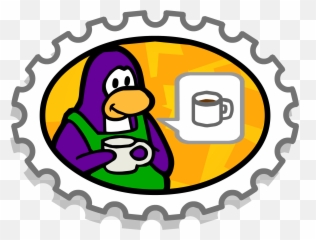 Club Clipart Coffee Meeting - Club Penguin Stamps Png Club Penguin Rewritten Stamp,Stamps Png