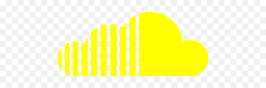 Yellow Soundcloud Icon - Fond Transparent Logo Soundcloud Png,Soundcloud Icon Transparent Background