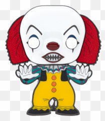 Pennywise 1990 Large Enamel Pop Pin - IT THE MOVIE Horror Pop Pins png