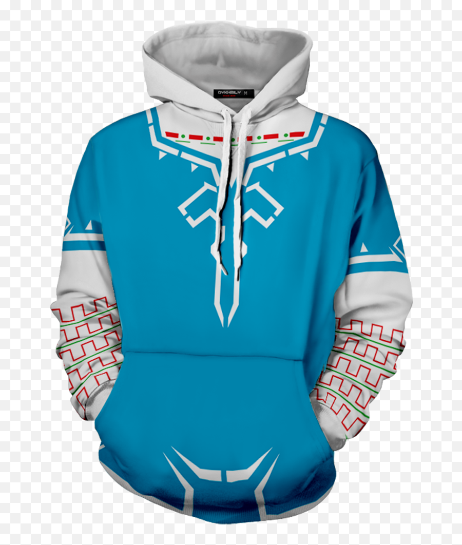 The Legend Of Zelda Breath Wild Link Cosplay 3d Hoodie - Link Champion Tunic Cosplay Png,Breath Of The Wild Link Png
