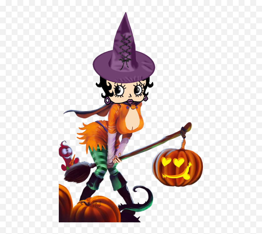 Sexy Witch Betty Boop Halloween Staging Bb Clipart - Betty Boop Halloween Png,Cute Witch Icon