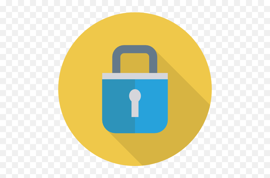 Lock - Free Security Icons Vertical Png,Yellow Padlock On Icon