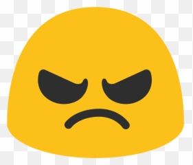 Angry Face Emoji Google Png Image - Mad