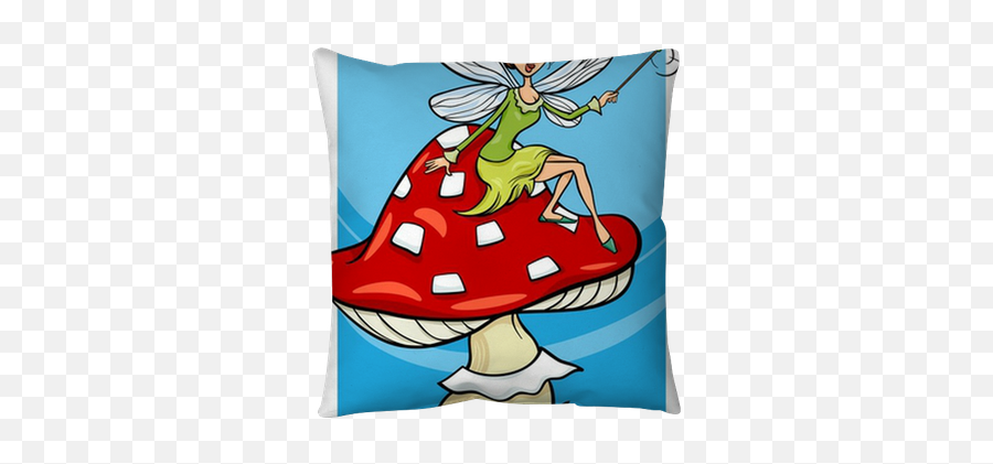 Throw Pillow Elf Fairy Fantasy Cartoon Illustration - Pixersus Hadas Fantasia Dibujos Png,Elf Fantasy Icon