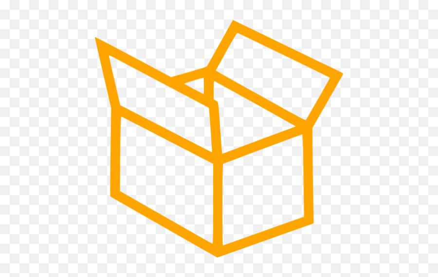 Orange Box 5 Icon - Free Orange Box Icons Green Box Icon Png,Open Box Icon