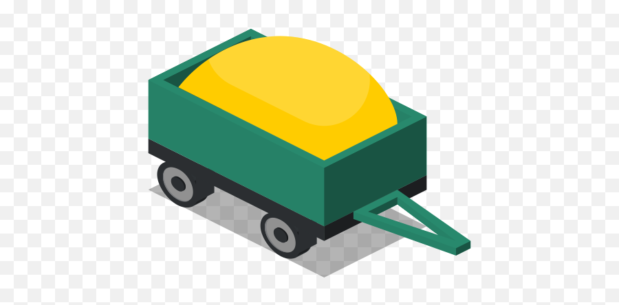 Trailer Rural Vehicle Farm Icon - Horizontal Png,Trailer Icon Png