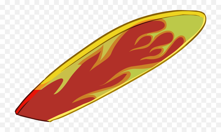 Fire Surfboard - Transparent Background Surfboard Png,Surfboard Png