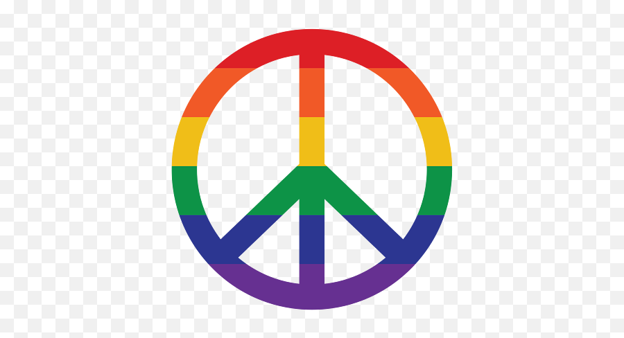 Pride Peace Symbol Rainbow Sign Lgbt Fleece Blanket - Transparent Rainbow Peace Sign Png,Gay Flag Icon