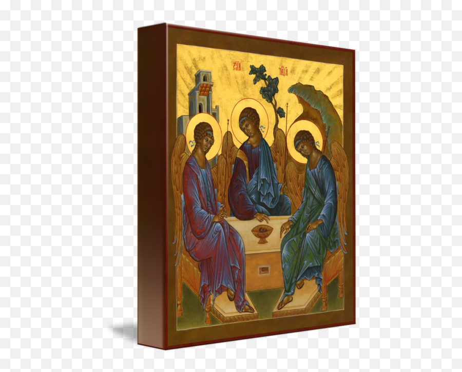 Holy Trinity Icon By Diane Ingri Levy - Andrei Rublev Png,Icon Of Nativity