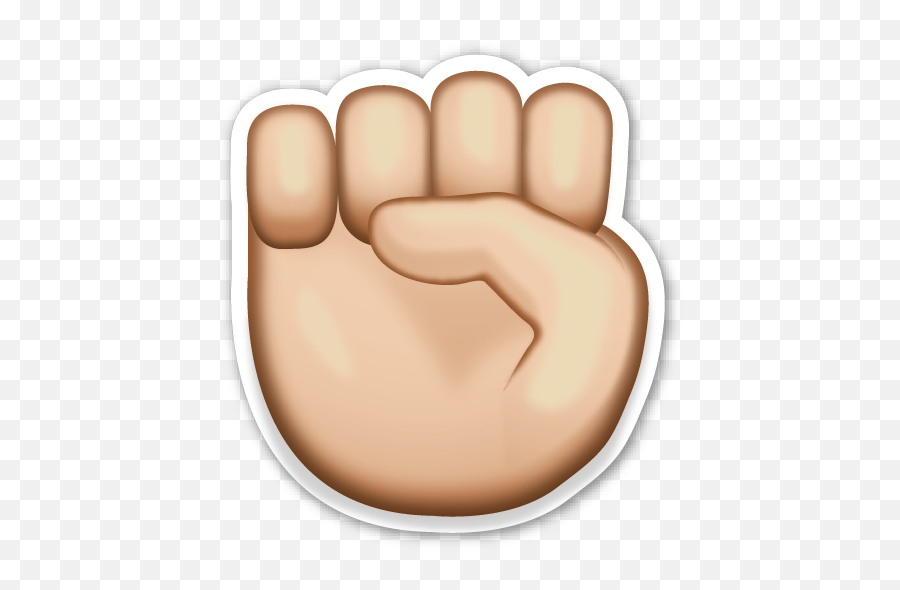 Hand Emoji Transparent Background - Raised Fist Emoji Png,Hand Emoji Transparent