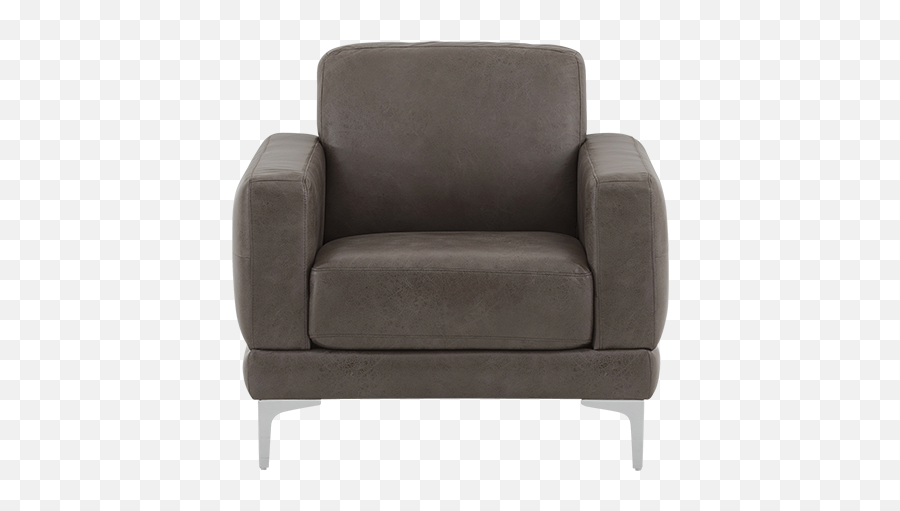 Fabric Armchair - Brown Club Chair Png,Armchair Png