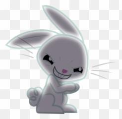 Evil Rabbit Transparent Png Clipart - Evil Easter Bunny Clipart,White Rabbit Png