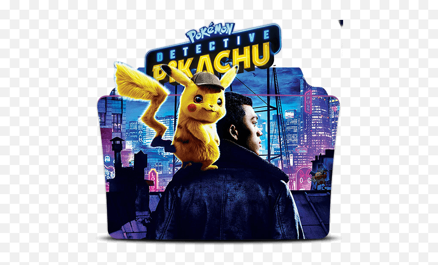 Detective Pikachu Folder Icon - Pokemon Detective Pikachu Dvd And Blu Ray Png,Detective Pikachu Logo Png