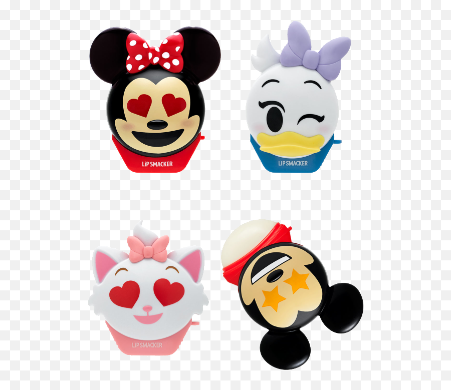 Lip Smacker Emoji Balm 4 Pack - Mickey Minnie Marie Daisy Lip Smacker Disney Emoji Lip Balm Png,Mickey And Minnie Png