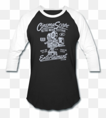 Retro Cinema Scope Baseball T - Shirt Png,Cinemascope Png