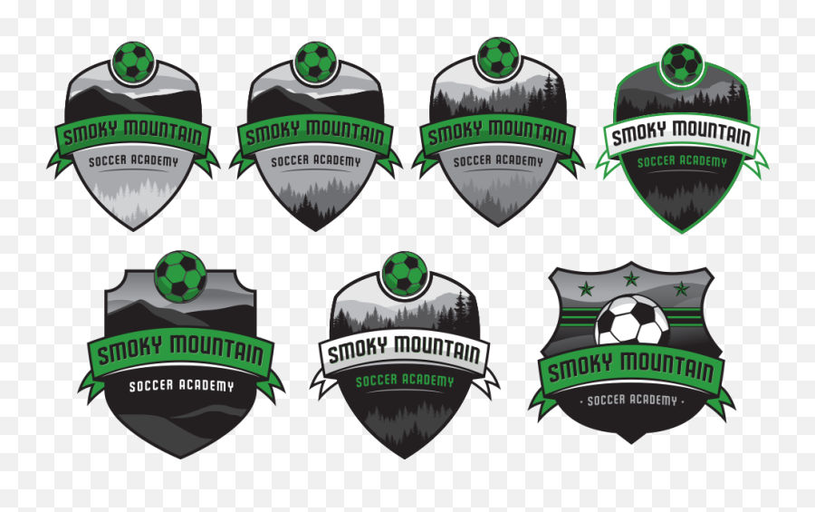 Custom Soccer Crest Design Process - Clip Art Png,Mountain Logos