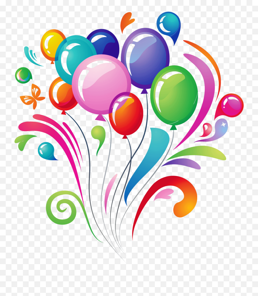 Happy Birthday Balloons Png Transparent Background Image - Birthday Png,Happy Transparent Background