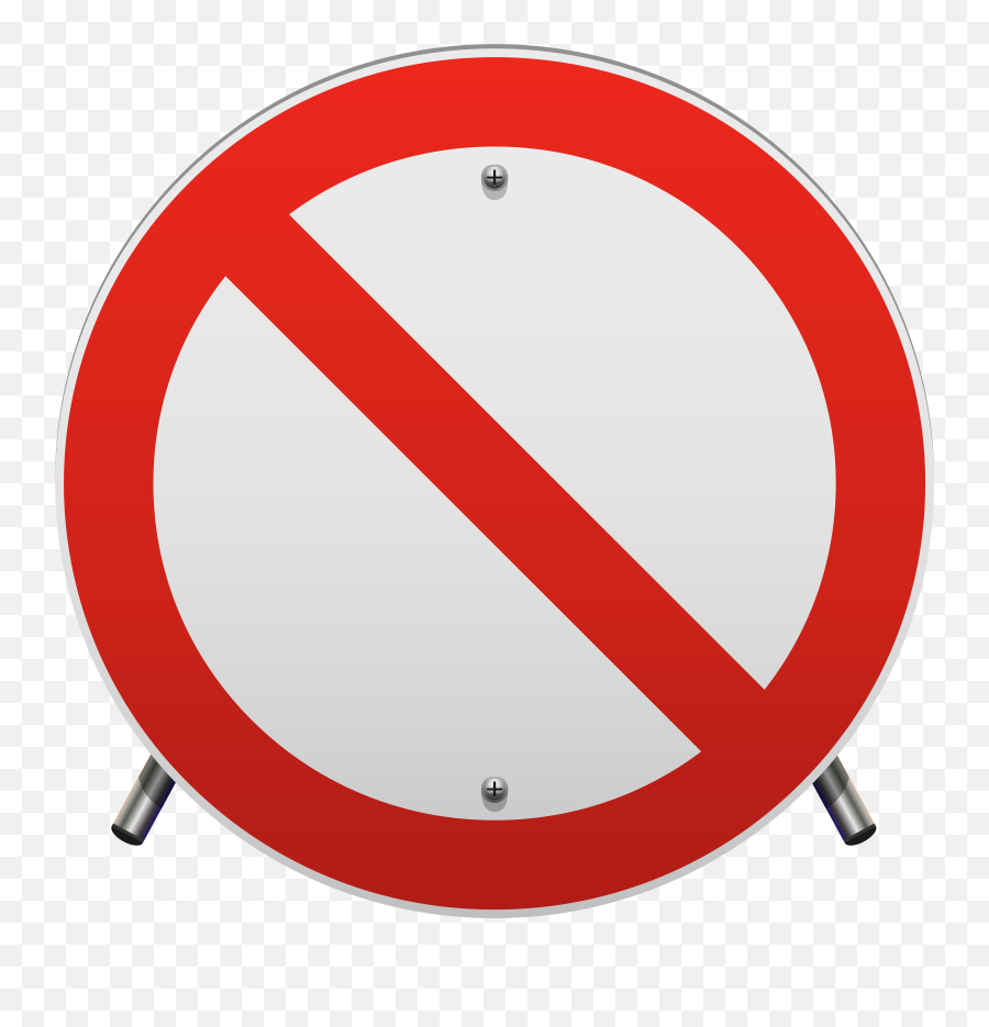 No Parking Sign Png Clip Art - Not Allowed Sign Vector,No Sign Png