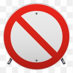 No Parking Sign Png Clip Art - Not Allowed Vector