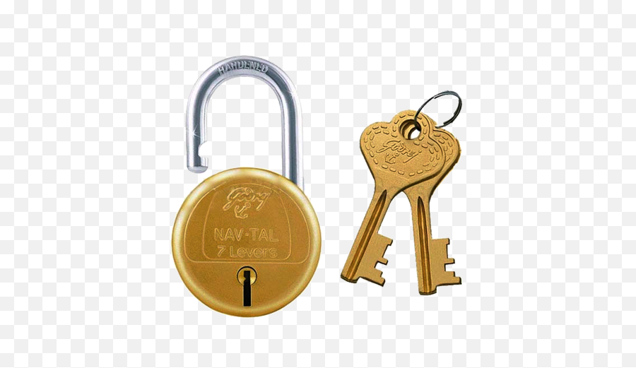 Diamond Lock Key Transparent Png - Godrej Navtal 7 Lever Lock,Lock And Key Png