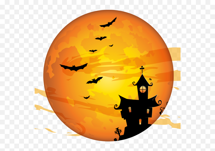 Download Full Halloween Moon Trick - Ortreating Costume Party Halloween Full Moon Png,Halloween Party Png