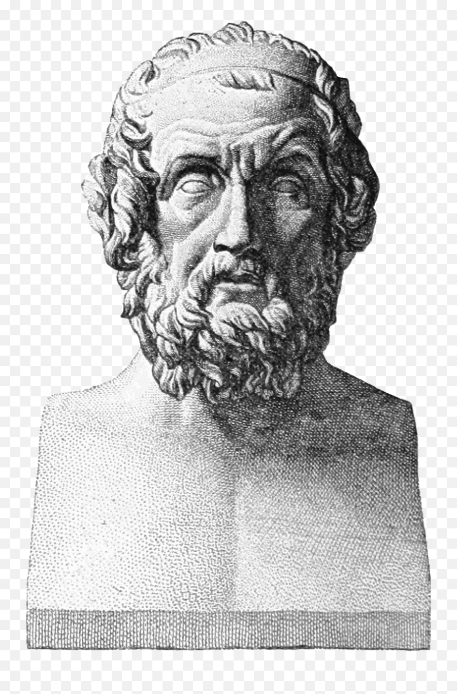 Fasciculushomerpng - Vicipaedia Homer Greek Poet Png,Greek Statue Png