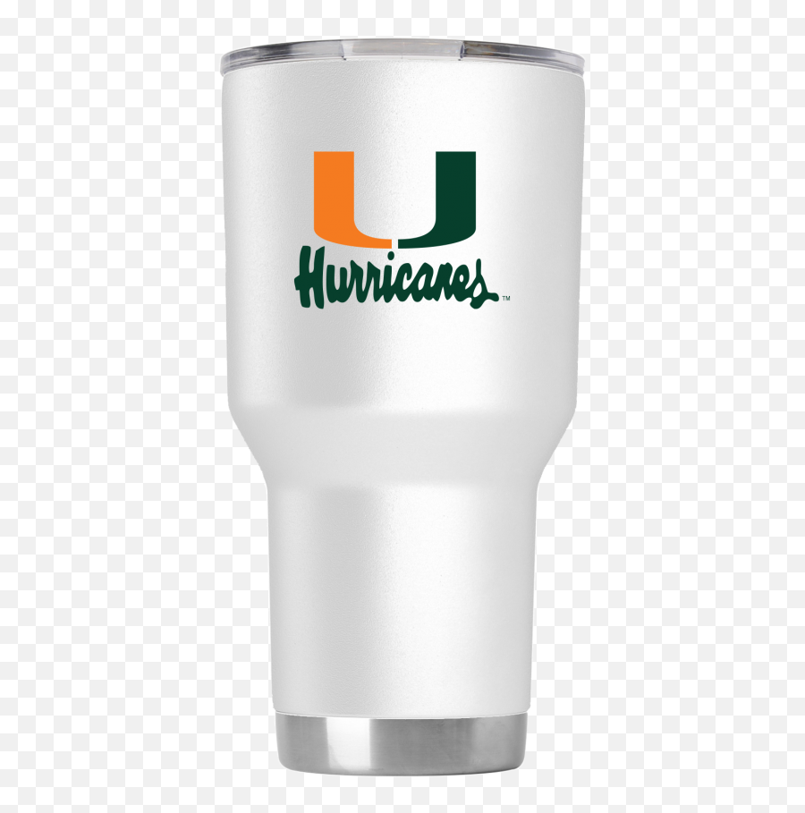 Miami Hurricanes Vault U 30 Oz Tumbler - White Tumbler Png,Miami Hurricanes Logo Png