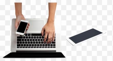 High Tech Png - Hands On Laptop Vector