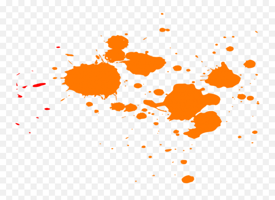 Paint Splatter Png - Orange Paint Splatter Png,Splatter Png