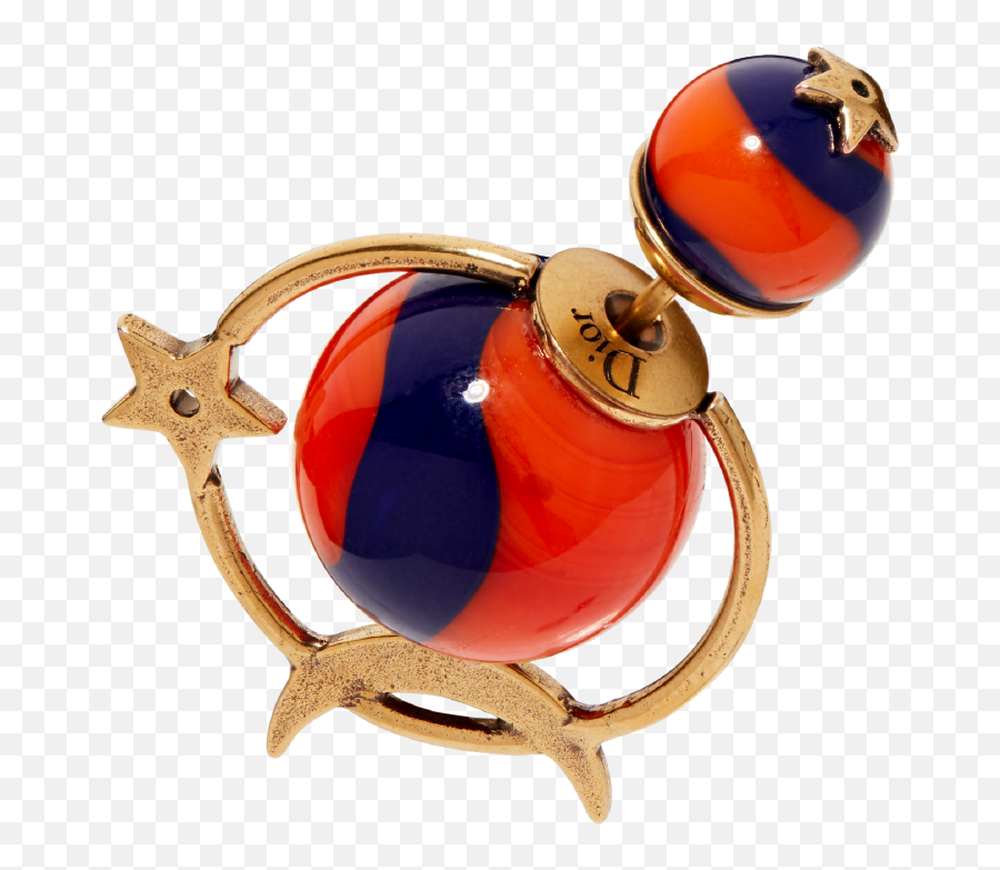 Dior Tribales Astre Lunaire Orange - Dior Star And Moon Earrings Png,Tribales Png