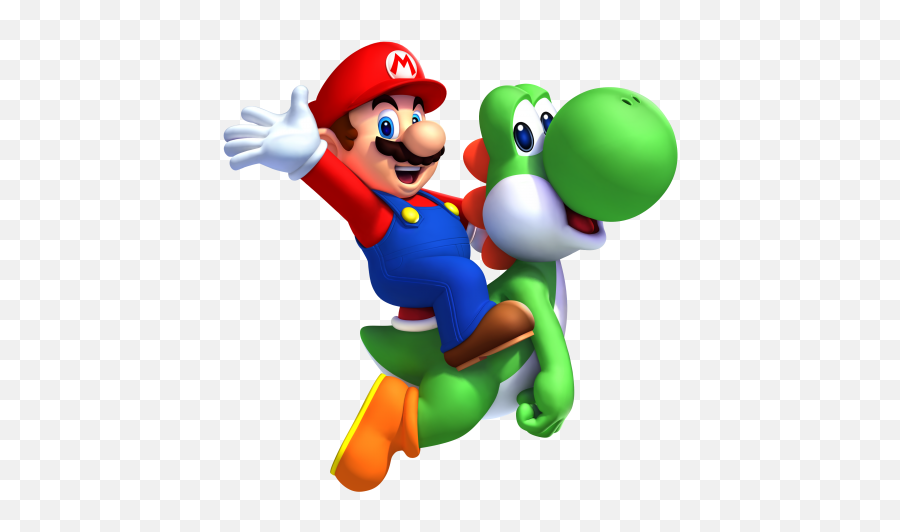 New Super Mario Bros U Render - New Super Mario Bros Wii Mario Yoshi Png,Yoshi Transparent