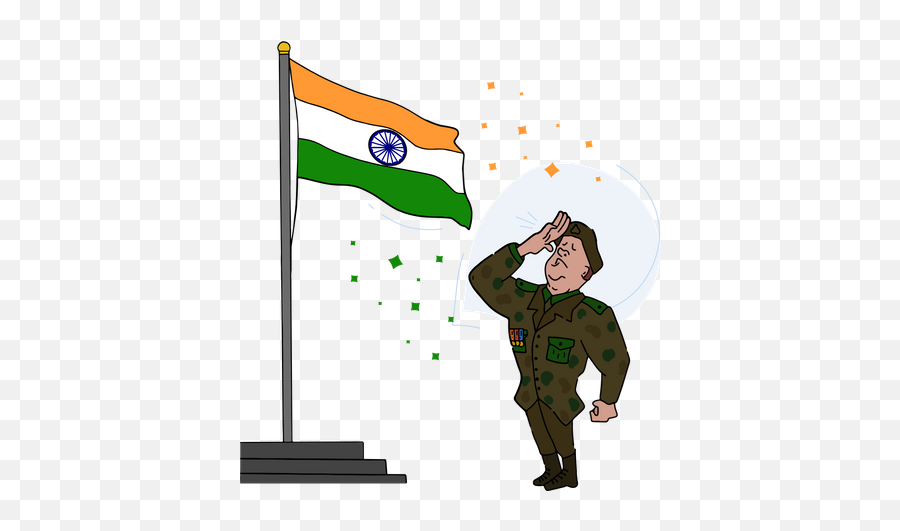 Free Indian Soldier Salute To Tiranga Illustration Download - Tiranga  Salute Png,Soldier Transparent Background - free transparent png images -  