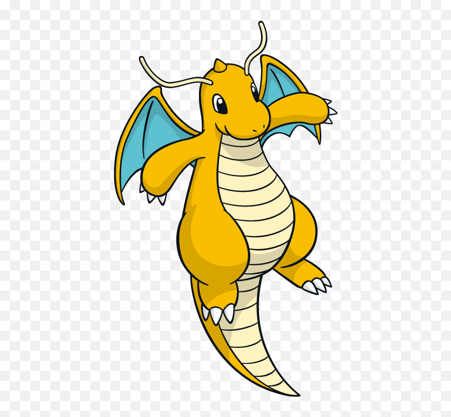 Dragonite Pokemon Character Vector Art - Shiny Dragonite Png,Dragonite Png