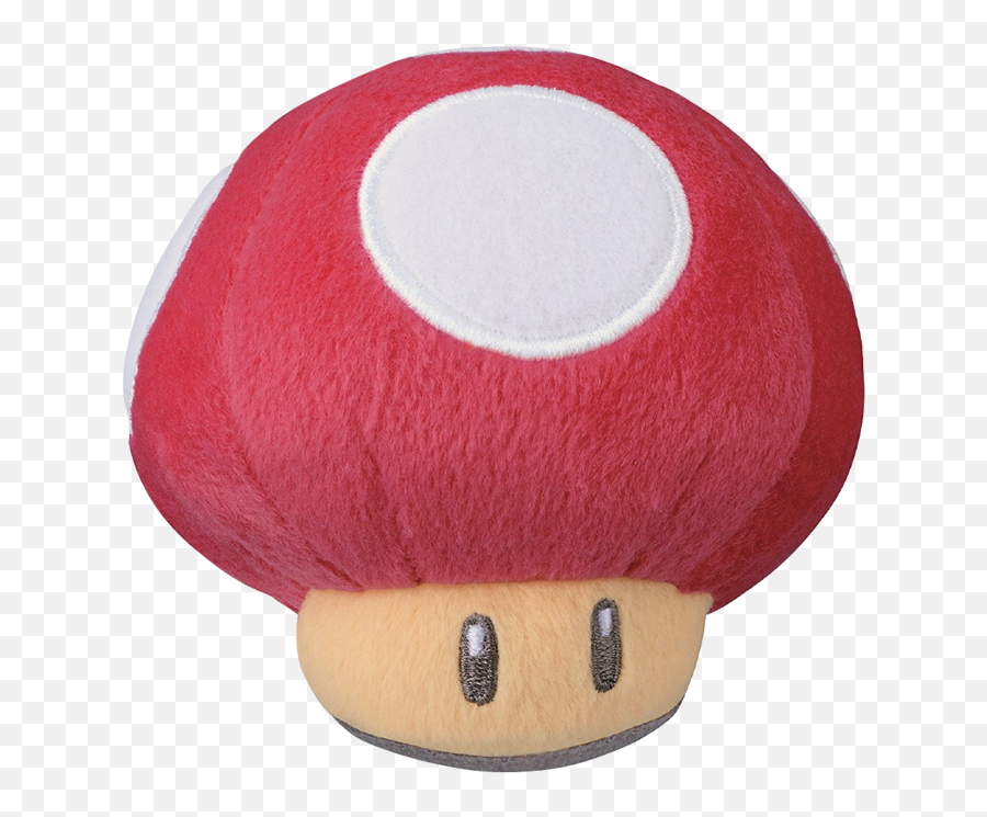 Download Super Mario Mushroom 5 - Inch Plush 1329 Super Soft Png,Mario Mushroom Png