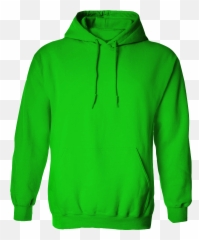Download Black Hoodie Jacket Without Zipper - Green png