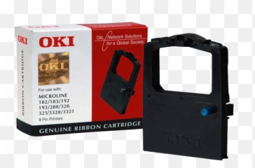 Download Hd Oki 09002303 Cartus Ribon Nailon Negru Big - 9002310 png