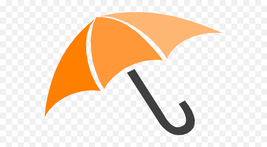 Orange Umbrella Clip Art - Vector Clip Art Orange Umbrella Clipart Png,Umbrella Clipart Png