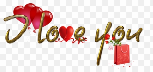 Download I Love You Stylish Text Png - Hd