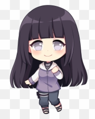 Naruto Hair Png - Hinata Naruto Chibi,Hinata Transparent