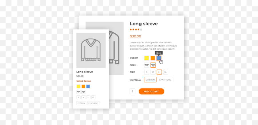 Yith Woocommerce Color And Label Variations - Vertical Png,Product Selection Icon