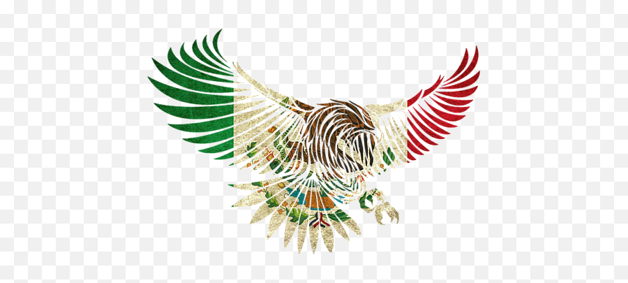 Flying Eagle Vintage Mexican Design Flag For Pride Spiral Notebook - Eagle Png,Mexican Flag Icon